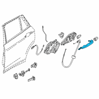 OEM 2017 BMW X5 Outer Right Primed Door Handle Diagram - 51-21-7-396-306