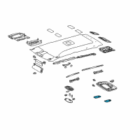 OEM 2006 Toyota Tundra Dome Lamp Lens Diagram - 81241-0C041