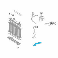 OEM 2011 Toyota Camry Upper Hose Diagram - 16571-0V060