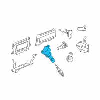 OEM Honda HR-V Coil, Plug Hole Diagram - 30520-R1A-A01