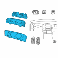 OEM 2005 Dodge Ram 3500 Cluster Diagram - 56051103AH