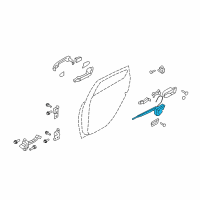 OEM 2007 Hyundai Elantra Latch & Actuator Assembly-Rear Door, LH Diagram - 81410-2H010