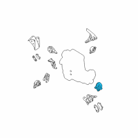 OEM 2003 Nissan Altima Engine Mounting Insulator Assembly, Front Left Diagram - 11220-8J200