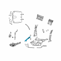 OEM 2009 Dodge Ram 2500 Panel-A Pillar Diagram - 1TE74BD1AA