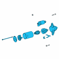 OEM 2020 Lexus ES350 Starter Assy Diagram - 28100-0P130