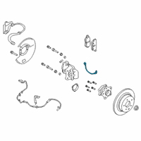 OEM 2021 Nissan Altima Hose BRK Rr RH Diagram - 46210-6CC7C