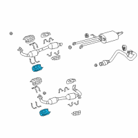 OEM 2018 Toyota Tundra Front Insulator Diagram - 18445-0S010