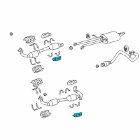 OEM 2018 Toyota Sequoia Rear Shield Diagram - 18445-0S020