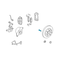 OEM 2006 Ford F-150 Hub & Rotor Bolt Diagram - 6L3Z-1107-AB