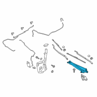 OEM 2019 Lincoln Continental Wiper Linkage Diagram - GD9Z-17566-A