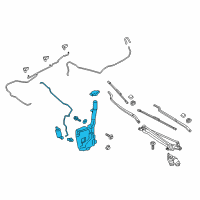 OEM 2017 Lincoln Continental Washer Reservoir Diagram - GD9Z-17618-D