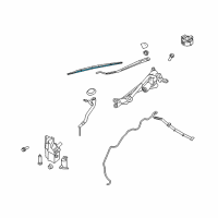 OEM Infiniti Wiper Blade Driver Refill Diagram - 28895-CM40A