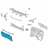 OEM 2012 Honda Civic Dashboard (Lower) Diagram - 61500-TR2-A00ZZ