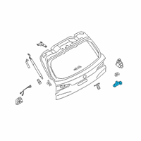 OEM 2020 BMW 530i xDrive Boot Lid/Tailgate Push-Button Diagram - 51-24-7-381-868