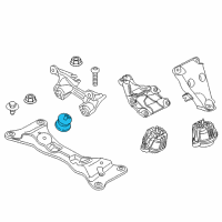 OEM 2016 BMW Z4 Transmission Mount Diagram - 22-31-6-799-411