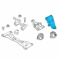 OEM 2013 BMW Z4 Engine Mount Bracket Left Diagram - 22-11-6-855-549