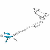 OEM Ford Escape Catalytic Converter Diagram - CV6Z-5E212-D