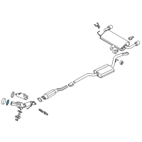 OEM 2012 Ford Edge Manifold With Converter Gasket Diagram - BB5Z-6L612-A
