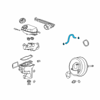 OEM Saturn Hose Asm-Power Brake Booster Vacuum Diagram - 25910638