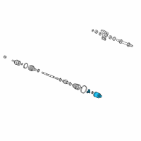 OEM Acura Joint, Inboard Diagram - 44310-TS4-T01