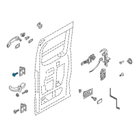 OEM 2018 Ford Transit-150 Lower Hinge Bolt Diagram - -W710934-S439