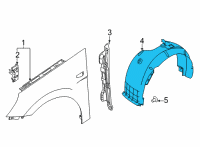 OEM 2021 Hyundai Elantra Guard Assembly-Front Wheel, RH Diagram - 86812-AB000