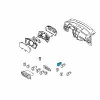 OEM 2007 Hyundai Tucson Switch Assembly-Hazard Diagram - 93790-2E100-CA