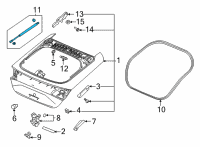 OEM 2022 Honda Civic STAY SET, L Diagram - 74870-T43-315