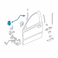 OEM Pontiac Latch Diagram - 20846342