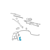 OEM Chevrolet Washer Pump Diagram - 19330913