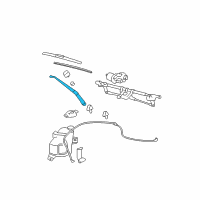 OEM 2010 Chevrolet HHR Wiper Arm Diagram - 15807607