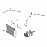 OEM Toyota Corolla Liquid Line O-Ring Diagram - 90099-14158