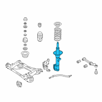 OEM Pontiac GTO Front Suspension Strut Assembly Diagram - 92201414