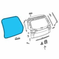 OEM Jeep Cherokee WEATHERSTRIP-LIFTGATE Diagram - 68225189AA