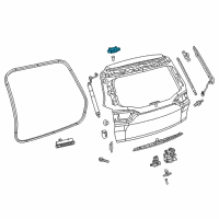 OEM Jeep Cherokee Liftgate Hinge Diagram - 68299175AA