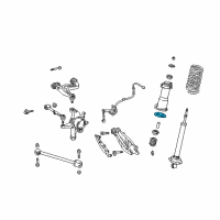 OEM 2005 Lexus IS300 INSULATOR, Rear Coil Spring Diagram - 48257-30060