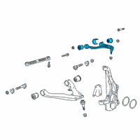 OEM 2021 Chevrolet Silverado 1500 Upper Control Arm Diagram - 84437973