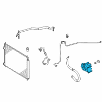 OEM 2017 Toyota Prius C Compressor Diagram - 88370-15010