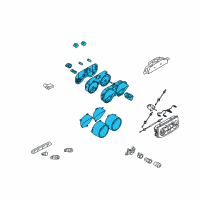 OEM Chevrolet Aveo5 Cluster Assembly Diagram - 96813790