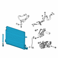 OEM 2018 Cadillac CTS Condenser Diagram - 23455461