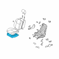 OEM 2006 Scion tC Seat Cushion Pad Diagram - 71051-21010
