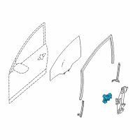 OEM 2014 Nissan Sentra Motor Assy-Regulator, RH Diagram - 80731-3SG1A