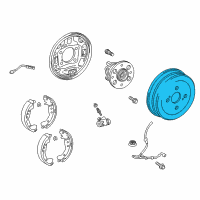 OEM Toyota Prius C Brake Drum Diagram - 42431-52090