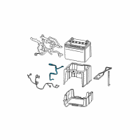 OEM 2003 Acura RSX Cable Assembly, Battery Ground Diagram - 32600-S6M-A00