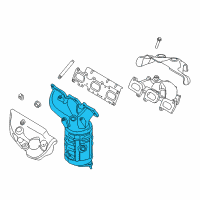 OEM 2011 Lincoln MKX Manifold With Converter Diagram - BT4Z-5G232-C