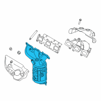 OEM Ford Edge Manifold With Converter Diagram - BT4Z-5G232-C