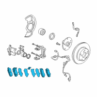 OEM 2014 Honda Accord Pad Set, Front Diagram - 45022-T3V-A01