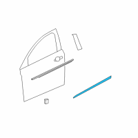 OEM 2008 Saturn Astra Molding, Front Side Door Center Diagram - 24461109