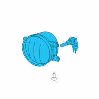 OEM 2009 Toyota Corolla Fog Lamp Assembly Diagram - 81220-06071