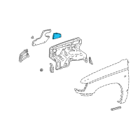 OEM 2002 Toyota 4Runner Splash Shield Diagram - 53887-35010